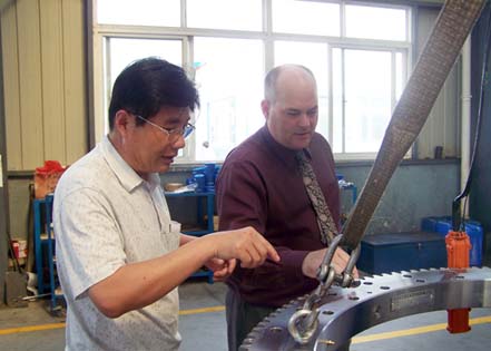 5月8日美國客商來我司參觀考察！