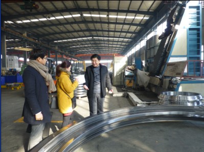 韓國(guó)客戶來我司參觀考察